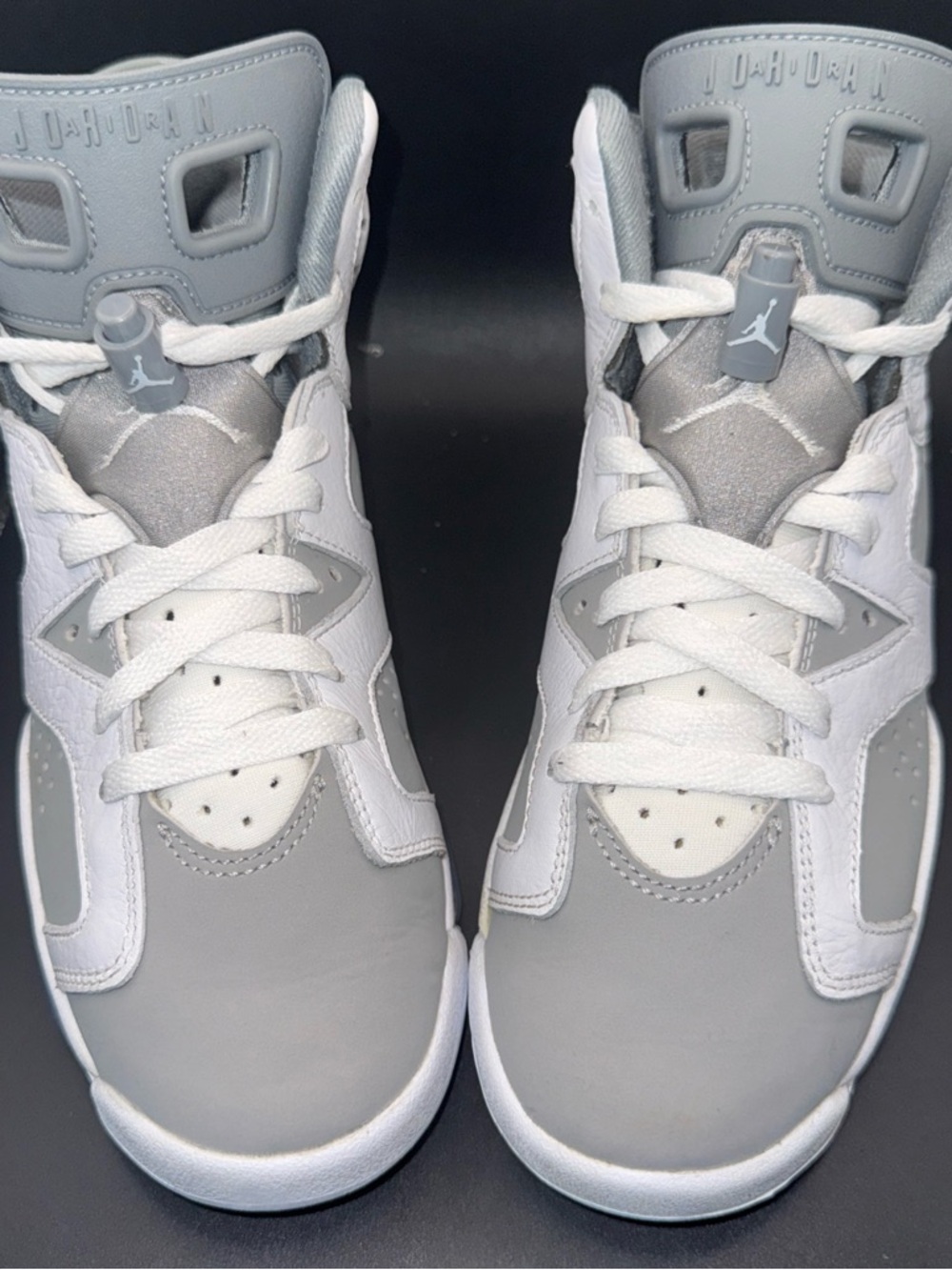 Size 5.5 (GS) - Jordan 6 Retro Mid Cool Grey, 384665-100, Clean, No Box, Great